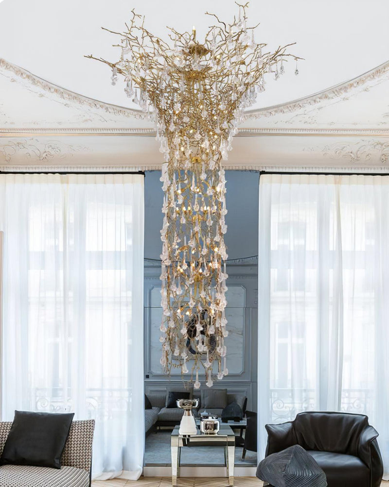 Tree Branch Staircase Chandelier-DWHOME