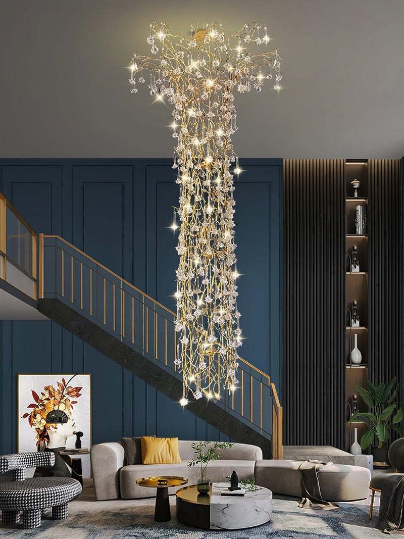 Tree Branch Staircase Chandelier-DWHOME
