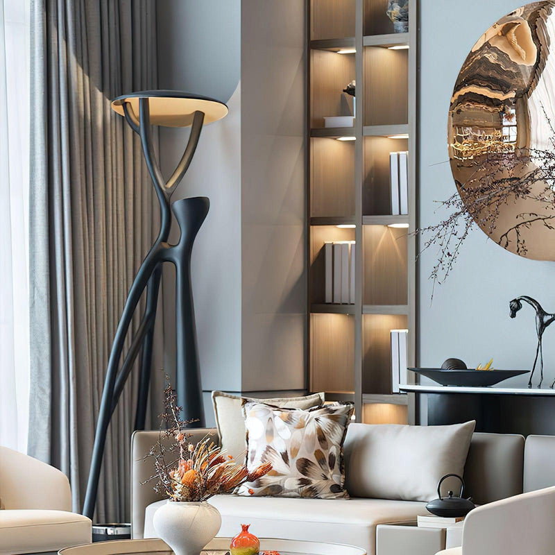 Gothic Tree Sculpture Floor Lamp-DWHOME