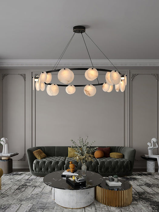 Trinidad Alabaster Chandelier-DWHOME