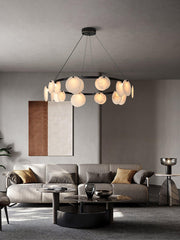 Trinidad Alabaster Chandelier-DWHOME
