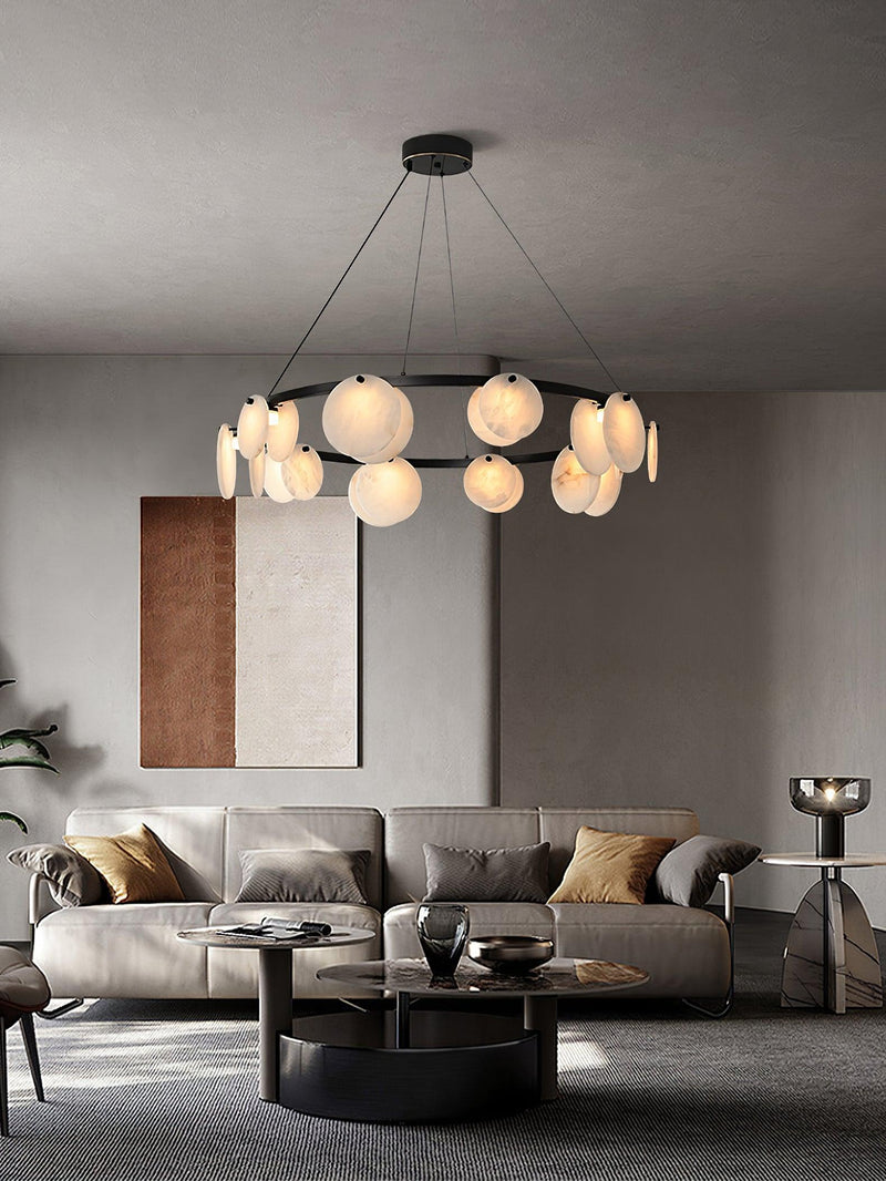 Trinidad Alabaster Chandelier-DWHOME