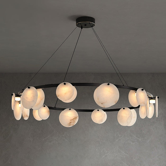 Trinidad Alabaster Chandelier-DWHOME