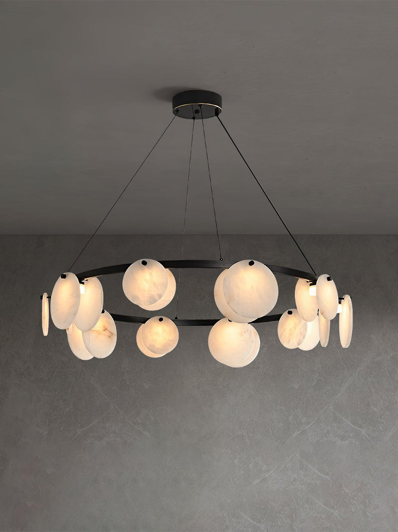 Trinidad Alabaster Chandelier-DWHOME