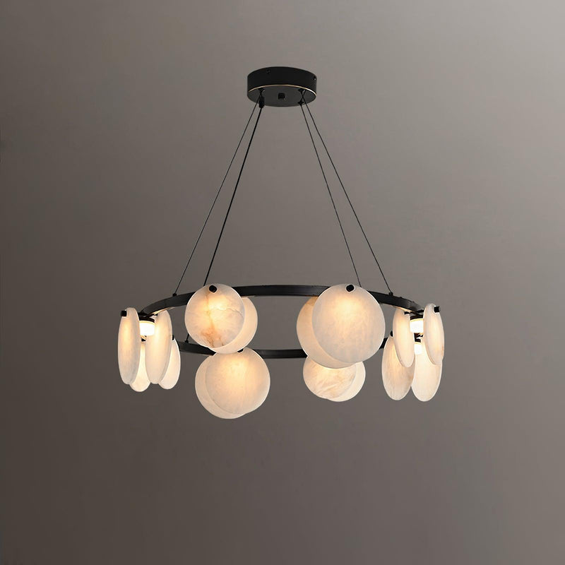 Trinidad Alabaster Chandelier-DWHOME