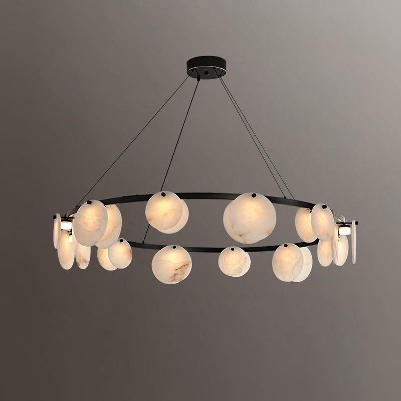 Trinidad Alabaster Chandelier-DWHOME