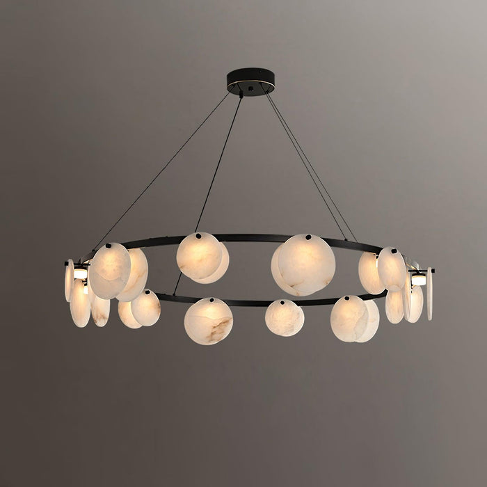 Trinidad Alabaster Chandelier-DWHOME