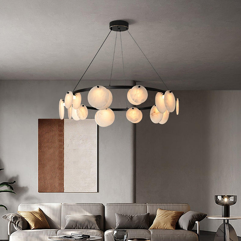 Trinidad Alabaster Chandelier-DWHOME