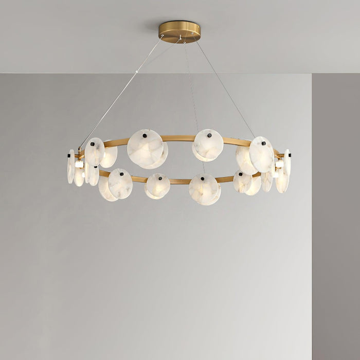 Trinidad Alabaster Chandelier-DWHOME