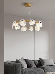 Trinidad Alabaster Chandelier-DWHOME