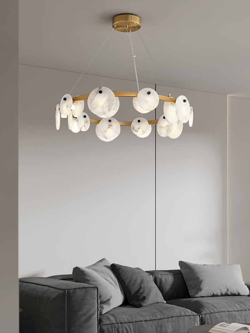 Trinidad Alabaster Chandelier-DWHOME