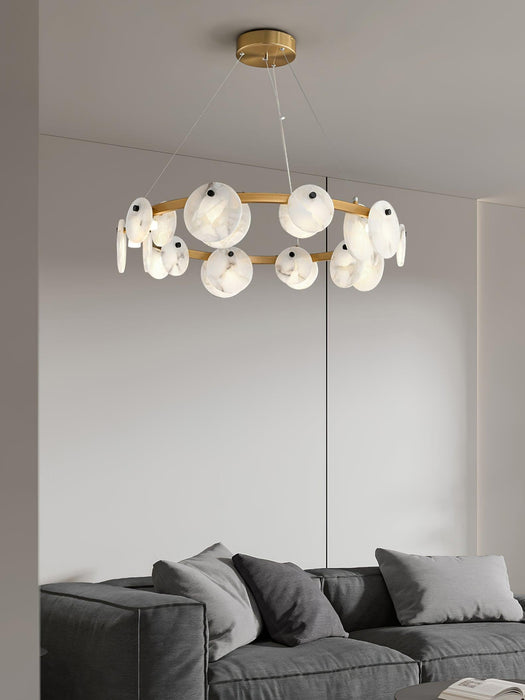 Trinidad Alabaster Chandelier-DWHOME