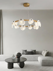 Trinidad Alabaster Chandelier-DWHOME