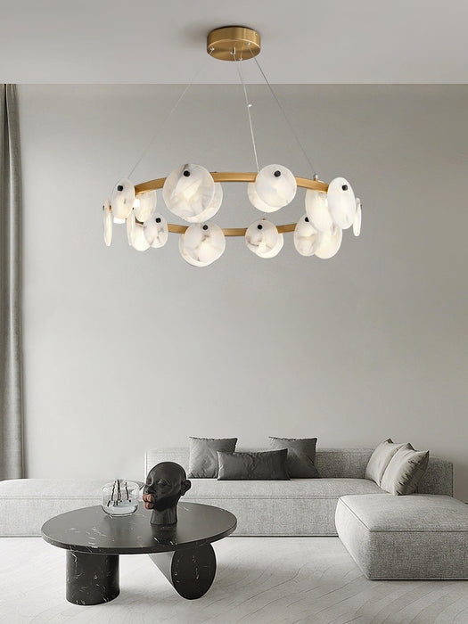 Trinidad Alabaster Chandelier-DWHOME