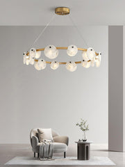 Trinidad Alabaster Chandelier-DWHOME