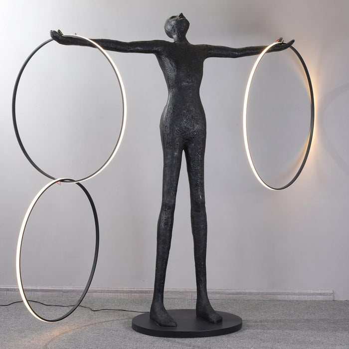Trinity Life Sculpture Floor Lamp-DWHOME