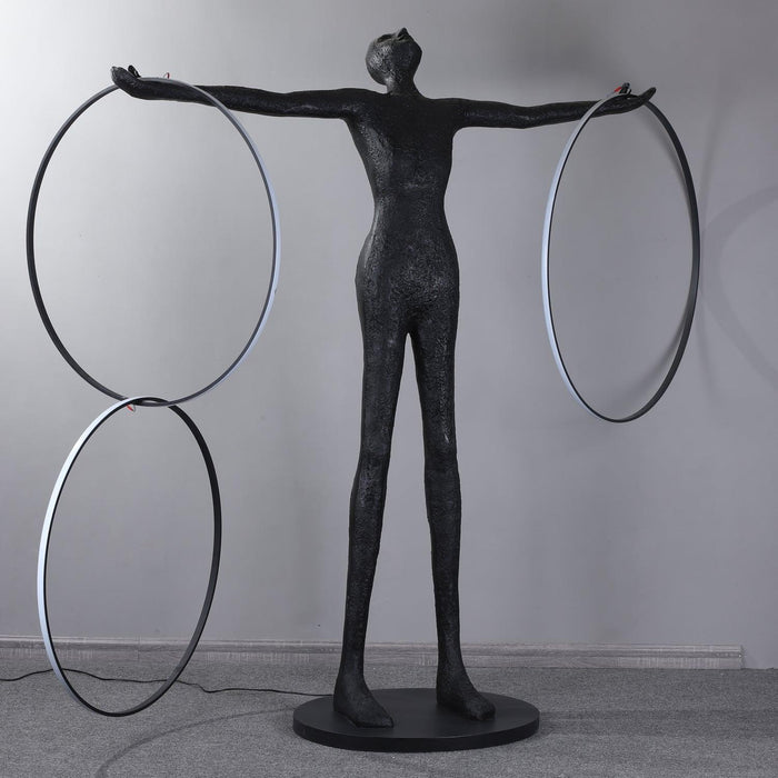 Trinity Life Sculpture Floor Lamp-DWHOME