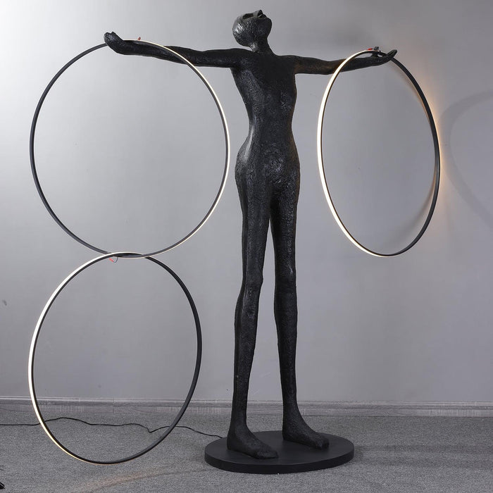 Trinity Life Sculpture Floor Lamp-DWHOME