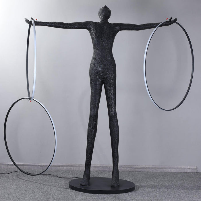 Trinity Life Sculpture Floor Lamp-DWHOME