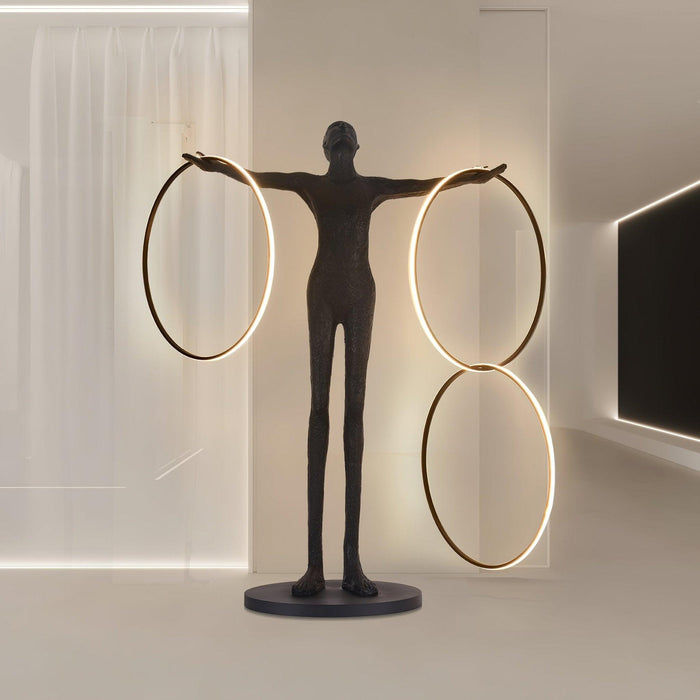 Trinity Life Sculpture Floor Lamp-DWHOME