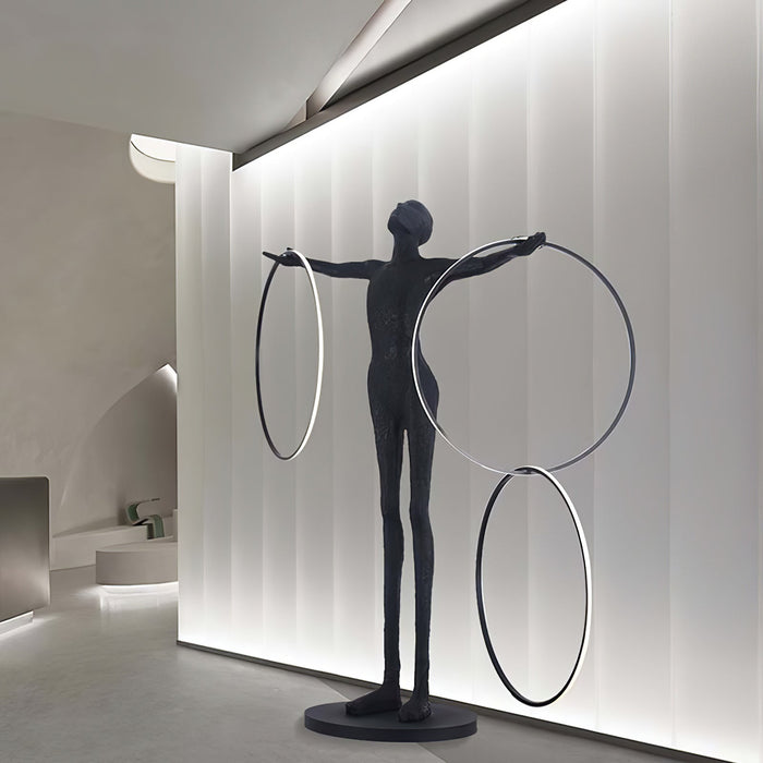 Trinity Life Sculpture Floor Lamp.