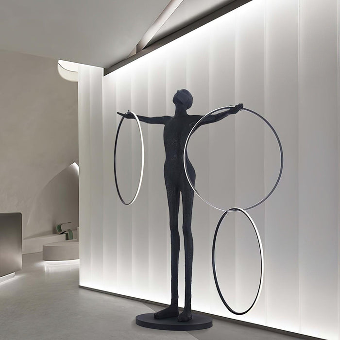 Trinity Life Sculpture Floor Lamp-DWHOME