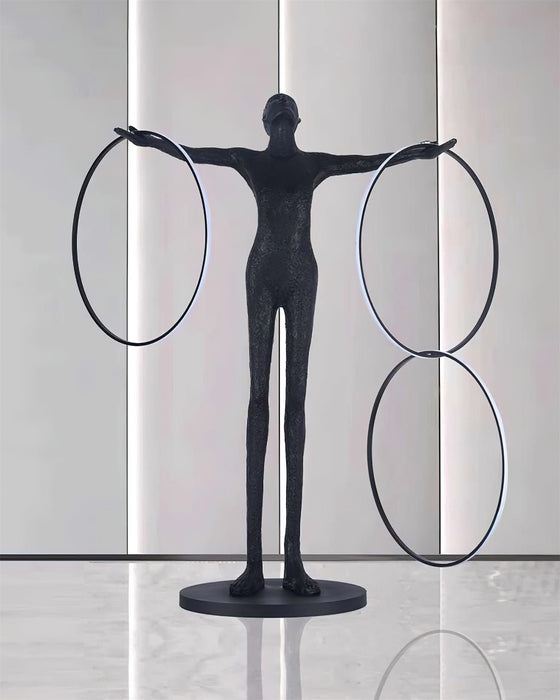 Trinity Life Sculpture Floor Lamp-DWHOME