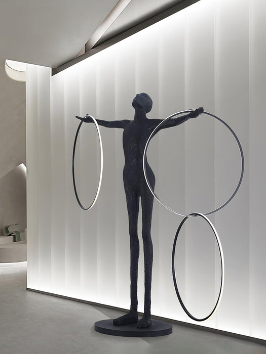 Trinity Life Sculpture Floor Lamp-DWHOME