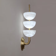 Triple Alabaster Wall Sconce-DWHOME