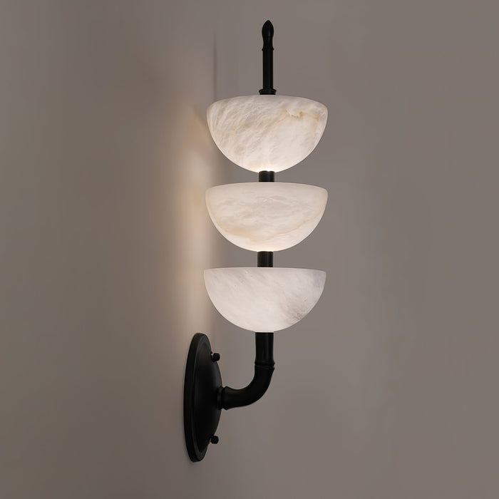Triple Alabaster Wall Sconce-DWHOME