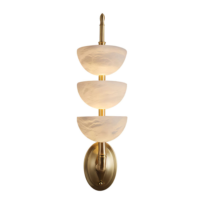 Triple Alabaster Wall Sconce-DWHOME