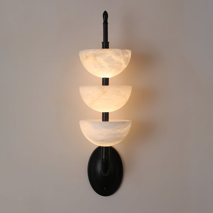 Triple Alabaster Wall Sconce-DWHOME