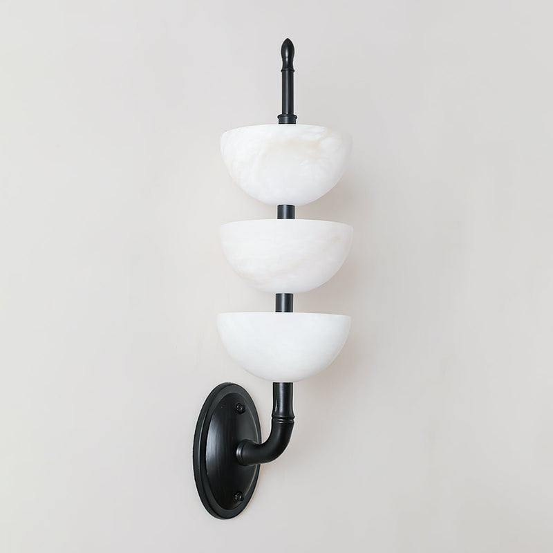 Triple Alabaster Wall Sconce-DWHOME