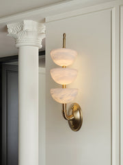 Triple Alabaster Wall Sconce-DWHOME