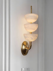 Triple Alabaster Wall Sconce-DWHOME