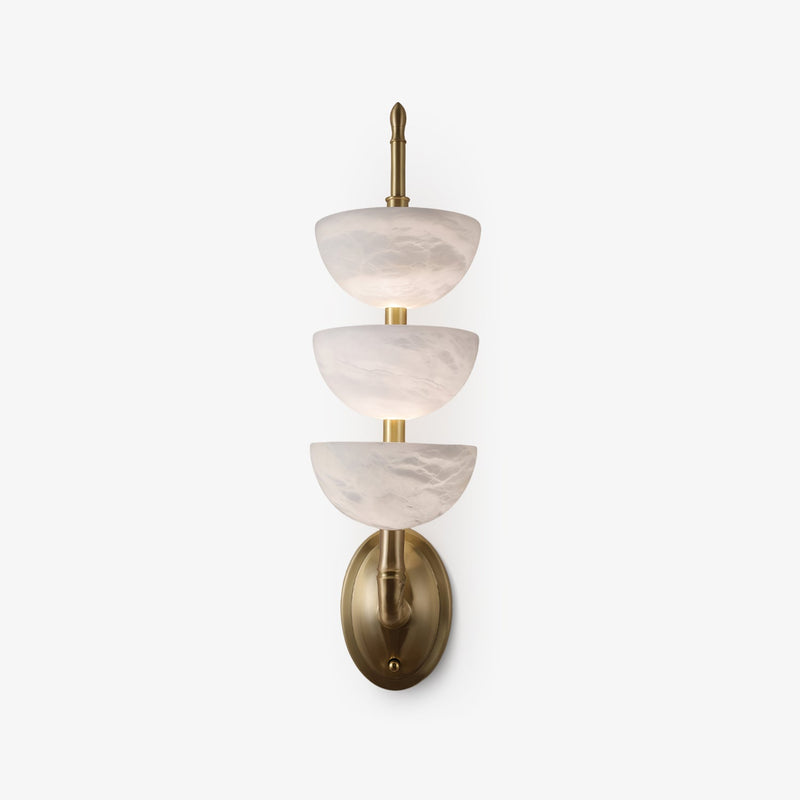 Triple Alabaster Wall Sconce-DWHOME