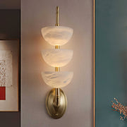 Triple Alabaster Wall Sconce-DWHOME