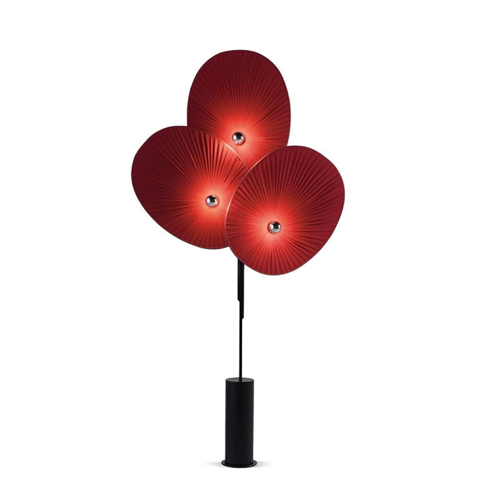 Triple Floral Floor Lamp.