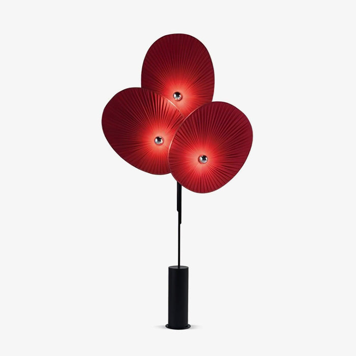 Triple Floral Floor Lamp.