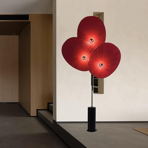 Triple Floral Floor Lamp.