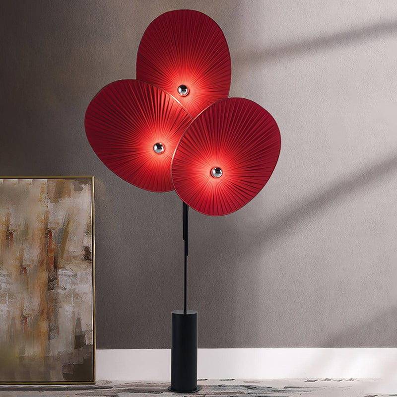 Triple Floral Floor Lamp-DWHOME