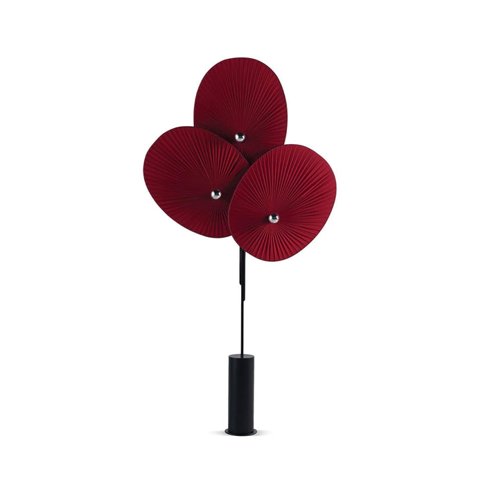 Triple Floral Floor Lamp.