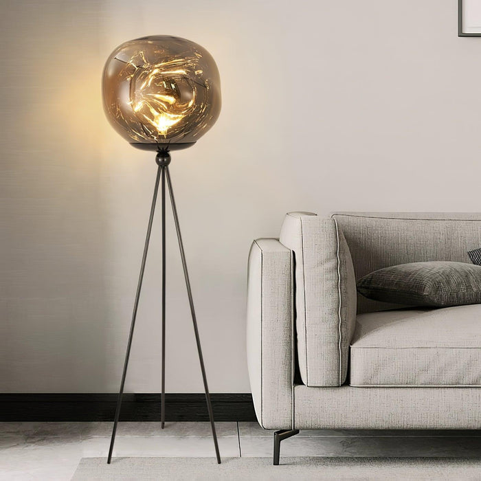 Lava Tripod Rock Floor Lamp.