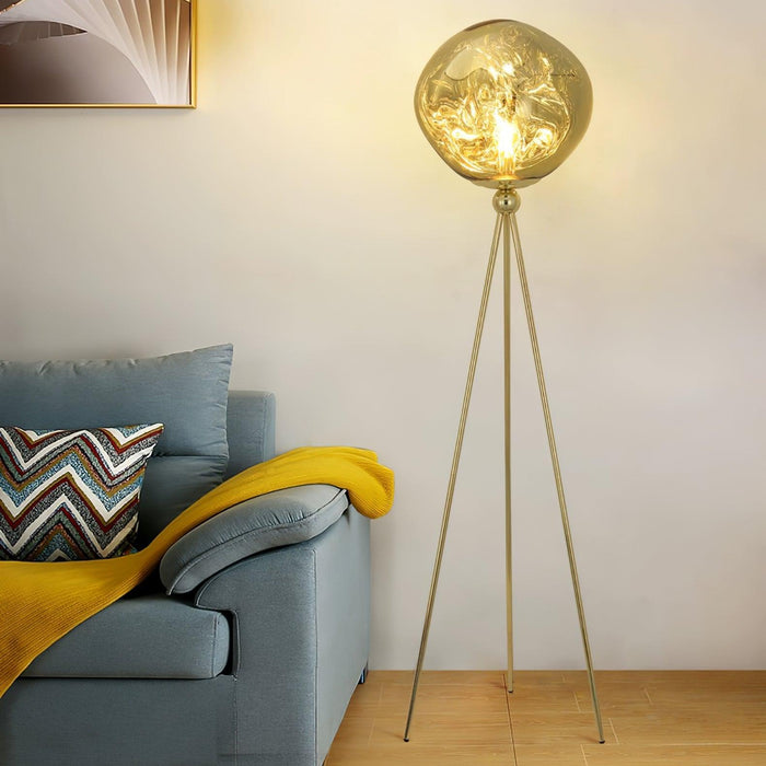 Lava Tripod Rock Floor Lamp.