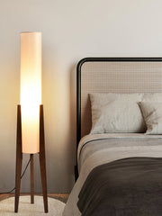 Tripod Walnut Floor Lamp-DWHOME