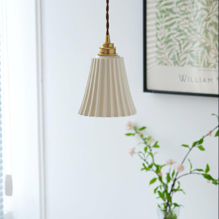 Trumpet Ceramic Pendant Light.