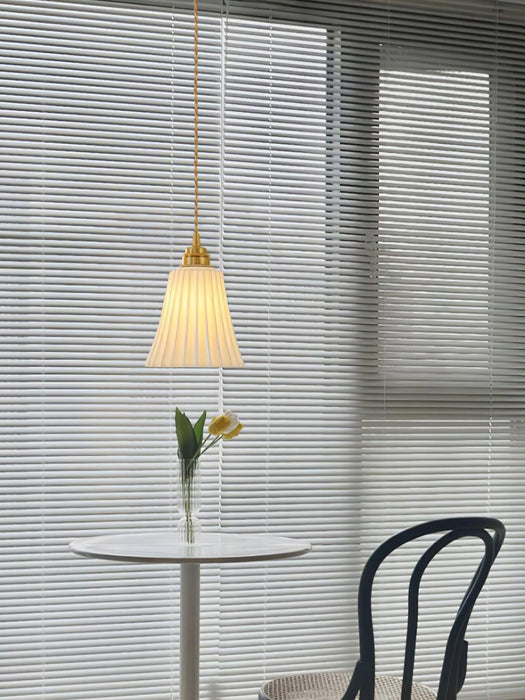 Trumpet Ceramic Pendant Light.