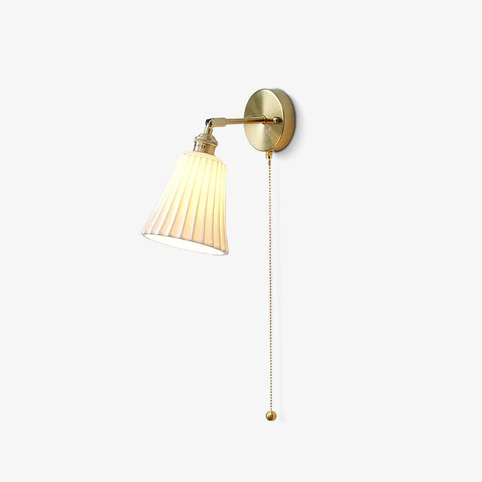 Trumpet Ceramic Wall Light-DWHOME