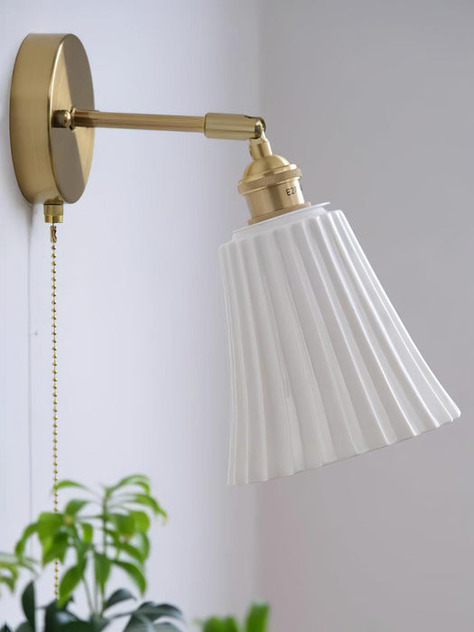 Trumpet Ceramic Wall Light-DWHOME