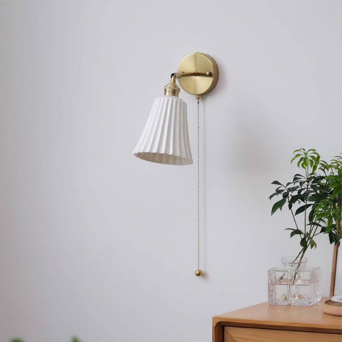 Trumpet Ceramic Wall Light-DWHOME